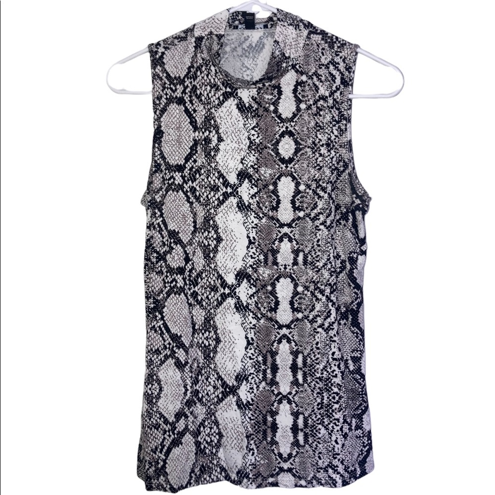 Windsor Snakeskin Halter Top
